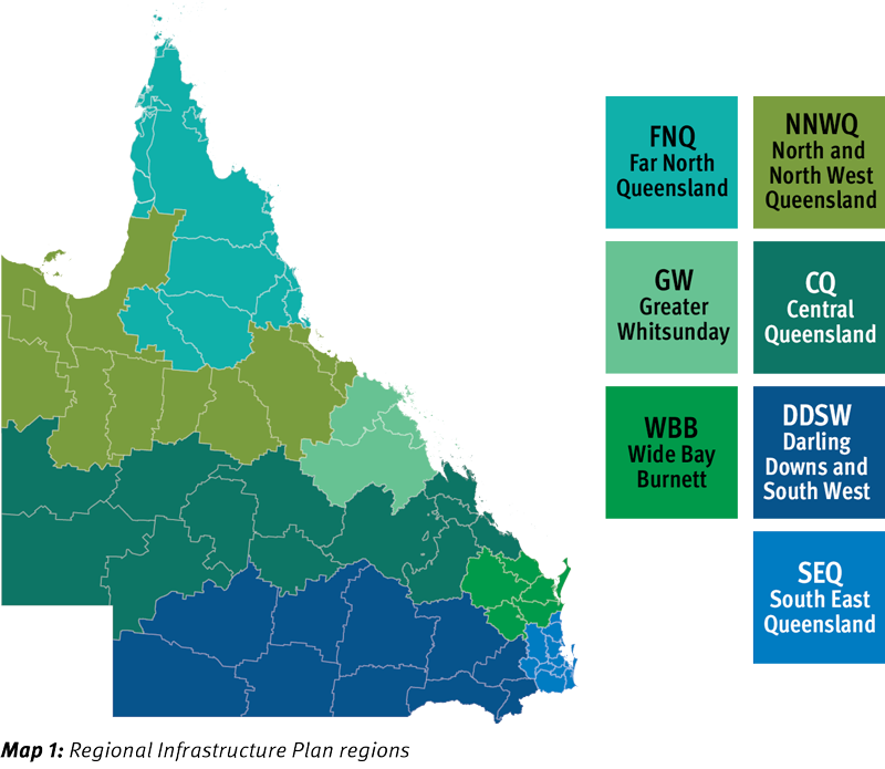 Regional infrastructure plan - regional boundaries map